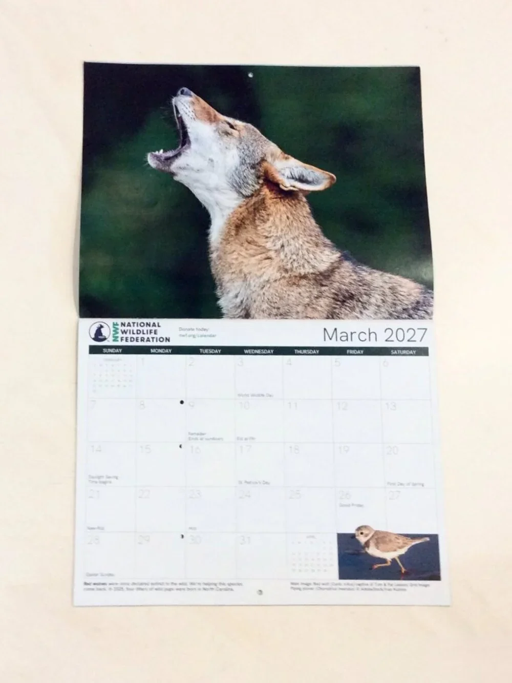 National Wildlife Federation 2026-2027 18-Month Calendar